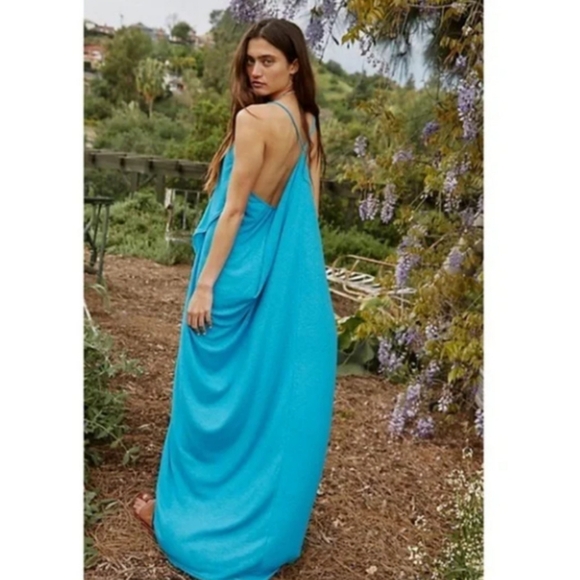 **1 Large Left**Free People Positano Draped Maxi Dress - Picture 5 of 16